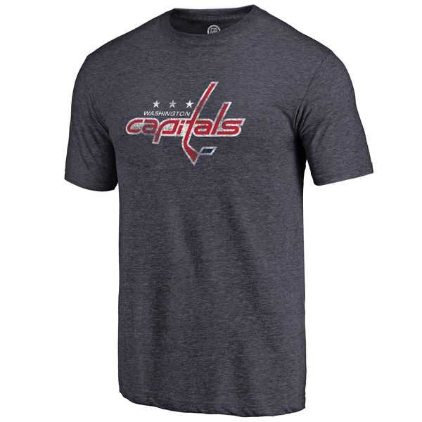 Men's Washington Capitals Fanatics Branded Distressed Team Primary Logo Tri Blend T-Shirt Navy FengYun,We sell and wholesale Men's Washington Capitals Fanatics Branded Distressed Team Primary Logo Tri Blend T-Shirt Navy FengYun on line form chian!